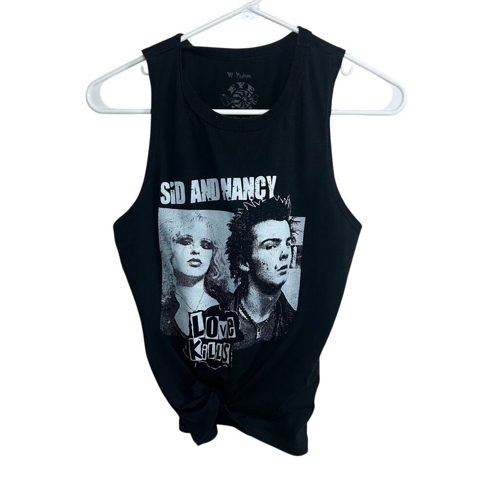 Eye Candy Sid and Nancy Black Tank size M
